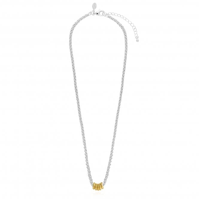 Halo Silver And Gold Link 40cm + 5cm Extender Necklace 4521Joma Jewellery4521