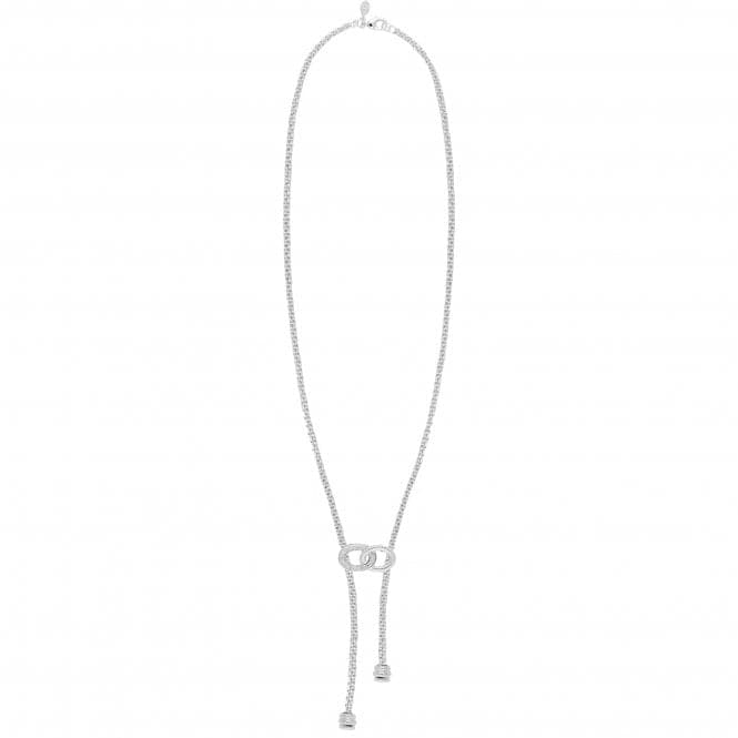 Halo Silver Link Lariat 60cm Necklace 4520Joma Jewellery4520