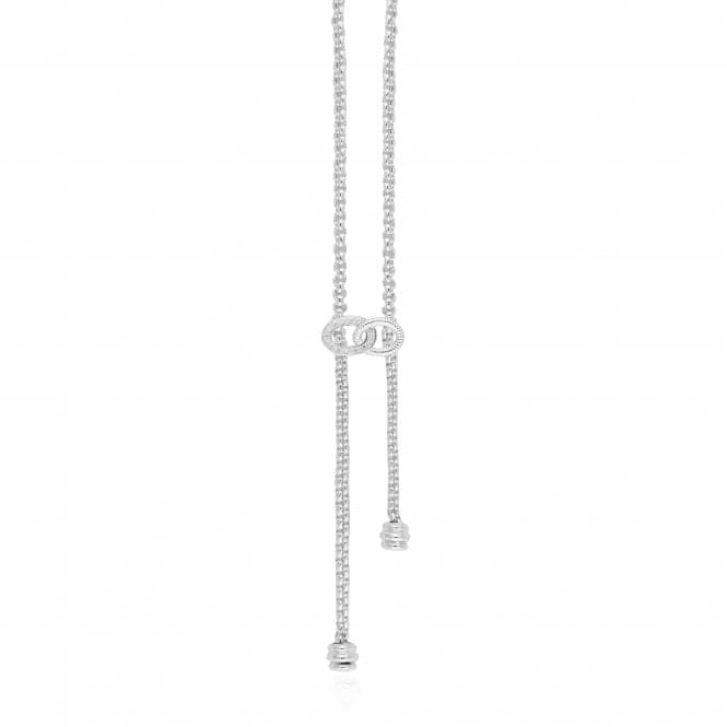 Halo Silver Link Lariat 60cm Necklace 4520Joma Jewellery4520