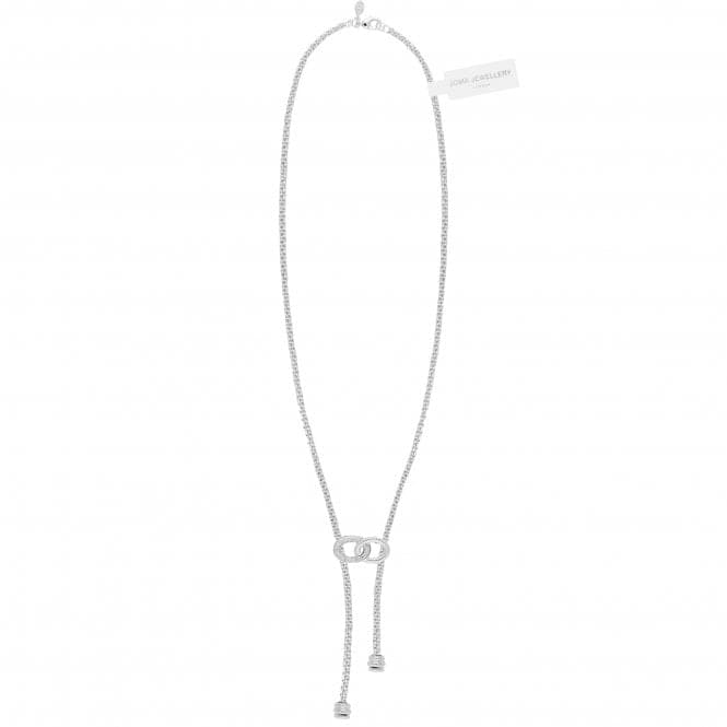 Halo Silver Link Lariat 60cm Necklace 4520Joma Jewellery4520