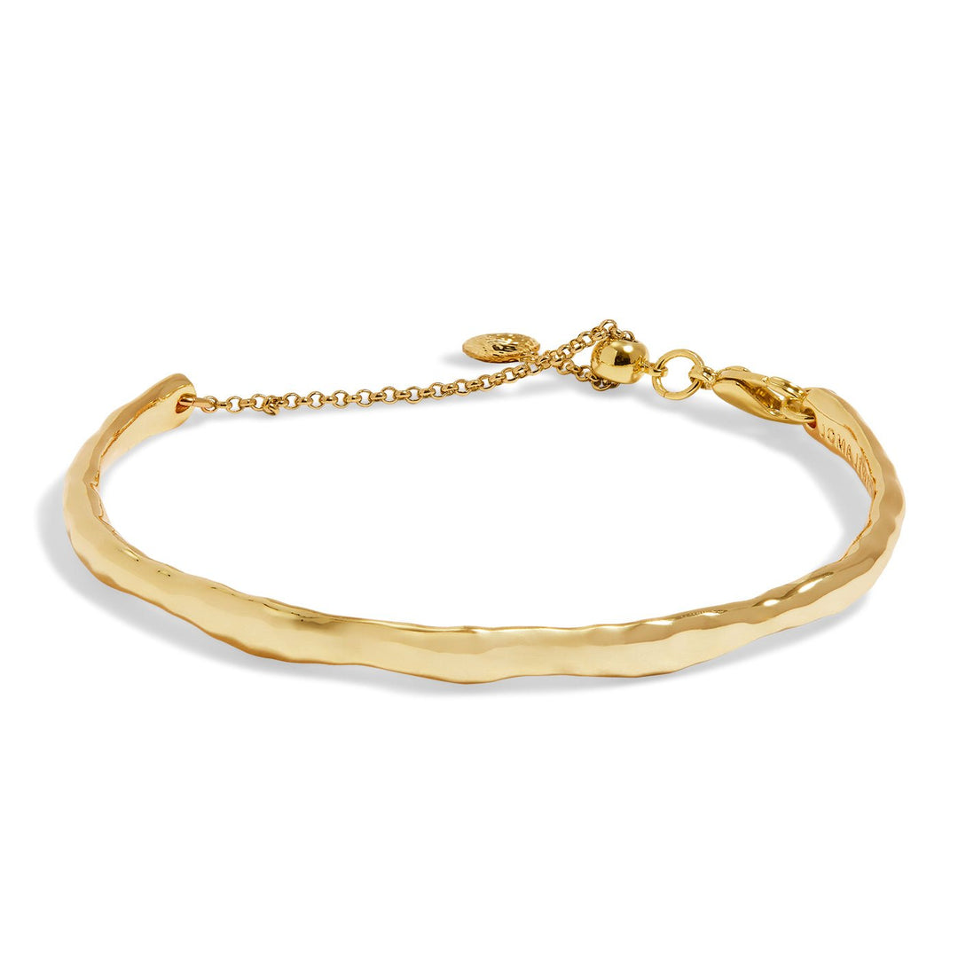 Hammered Bangle Bar Gold Plated Bracelet 7886Joma Jewellery7886