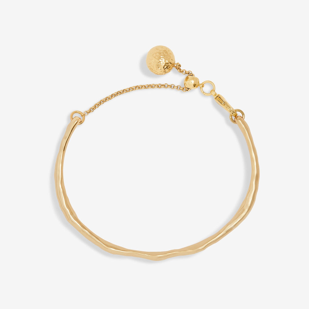 Hammered Bangle Bar Gold Plated Bracelet 7886Joma Jewellery7886