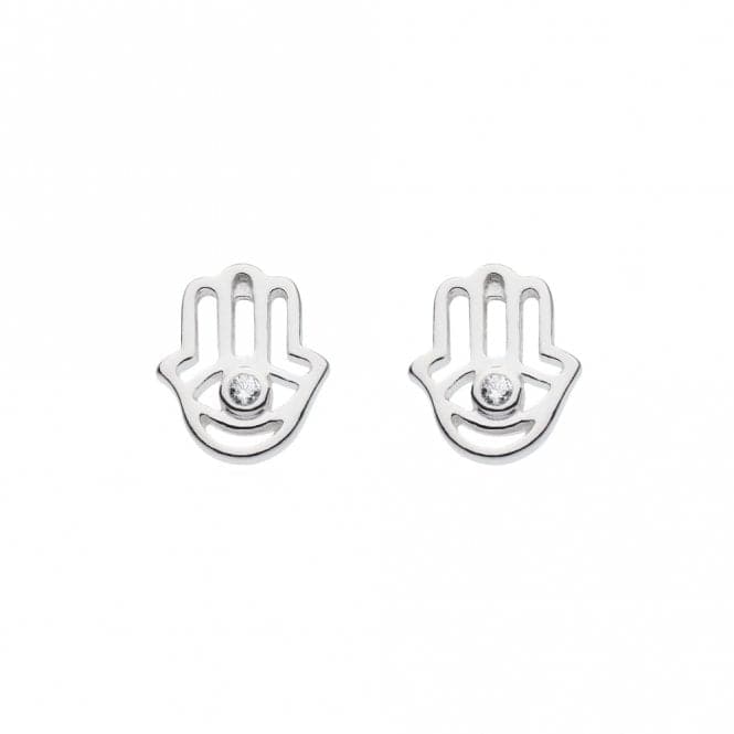 Hamsa Hand Zirconia Stud Earrings 3336CZDew3336CZ