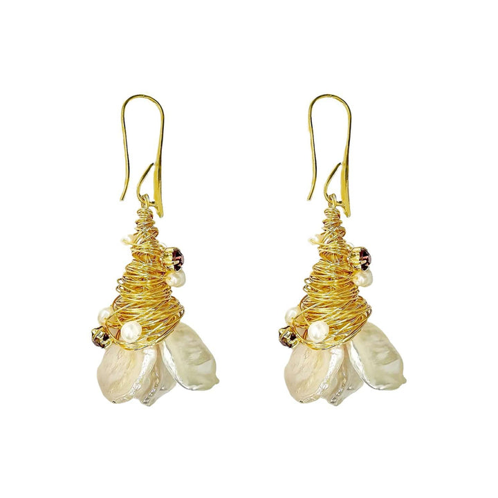 Handmade Baroque Pearl Earrings