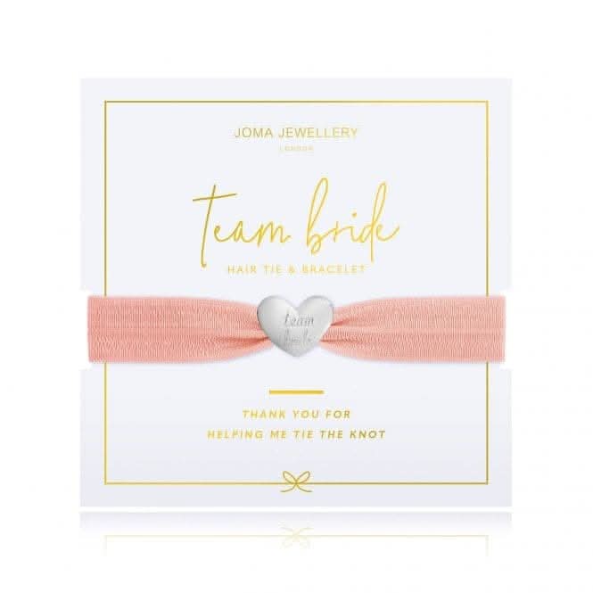 Happy Ever After Bridal Jewellery Silver Team Bride Hair 15cm Stretch Bracelet 3693Joma Jewellery3693