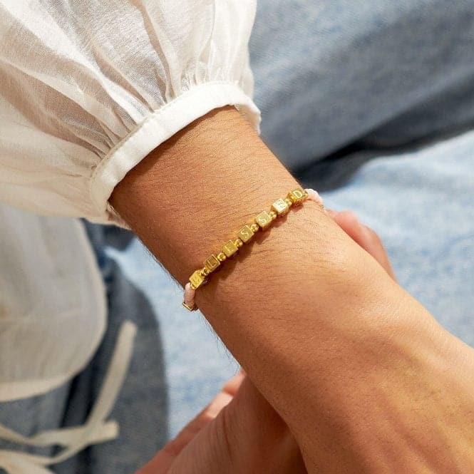 Happy Little Moments Blessed Gold Plated 17.5cm Bracelet 7076Joma Jewellery7076