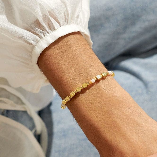 Happy Little Moments Bride To Be Gold Plated 17.5cm Bracelet 7092Joma Jewellery7092