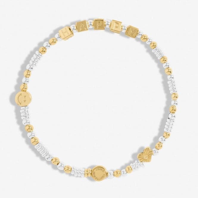 Happy Little Moments Happy Gold Plated 17.5cm Bracelet 7083Joma Jewellery7083