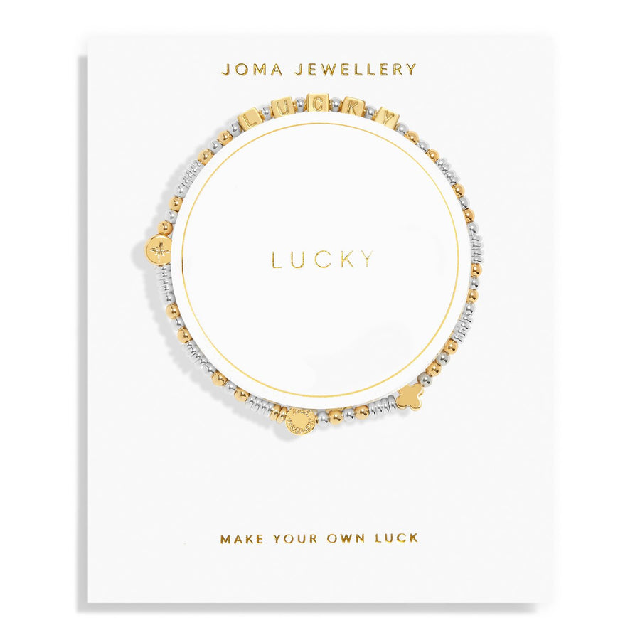 Happy Little Moments Lucky Silver Gold Plated Bracelet 7526Joma Jewellery7526