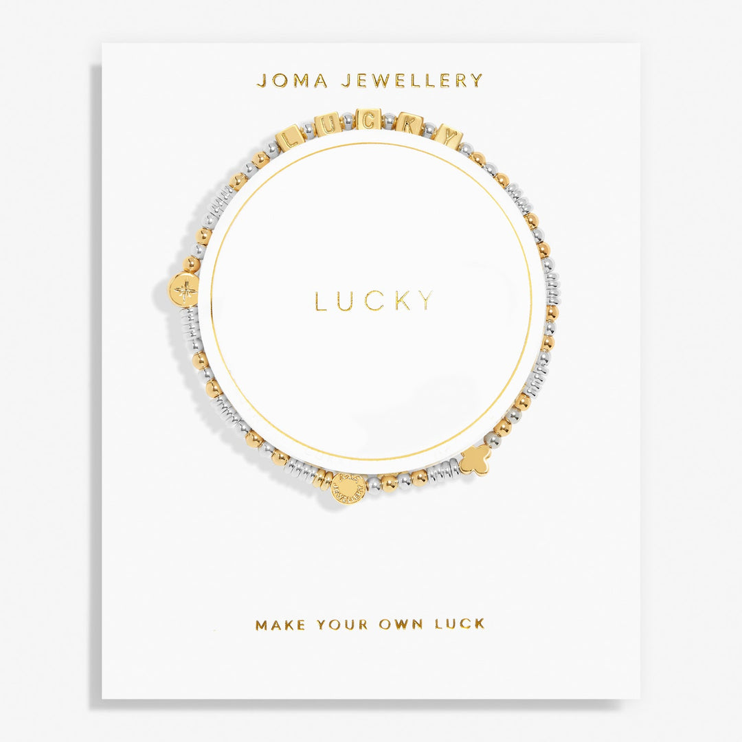 Happy Little Moments Lucky Silver Gold Plated Bracelet 7526Joma Jewellery7526