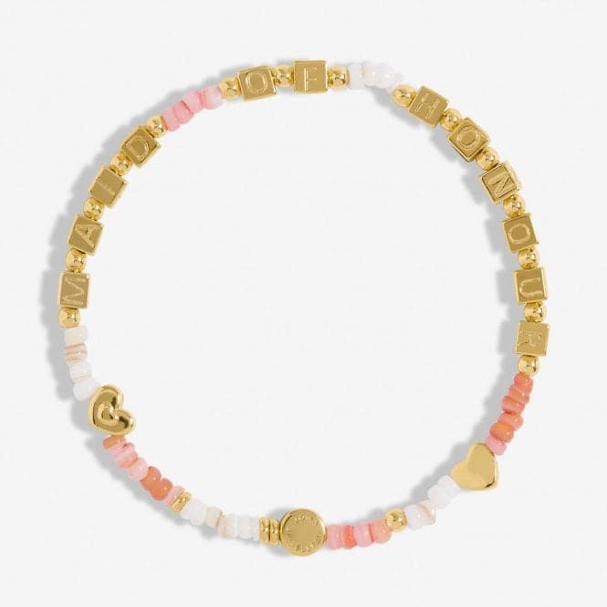 Happy Little Moments Maid Of Honour Gold Plated 17.5cm Bracelet 7095Joma Jewellery7095