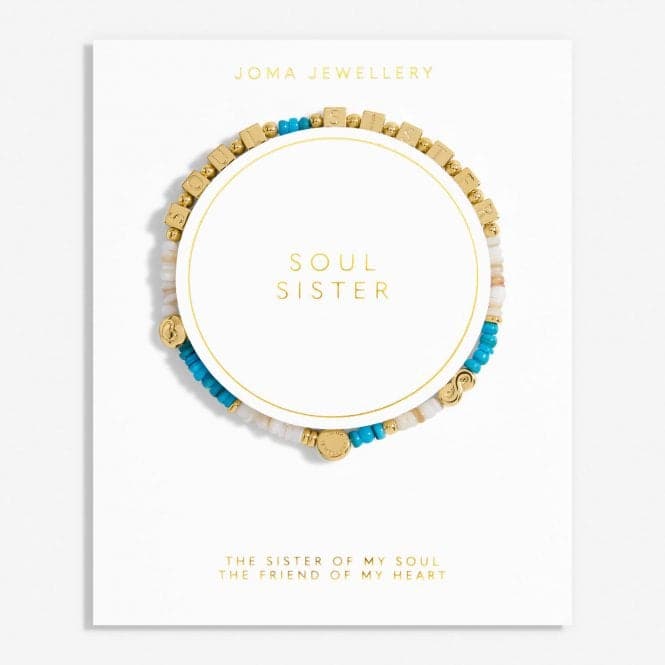 Happy Little Moments Soul Sister Gold Plated 17.5cm Bracelet 7081Joma Jewellery7081