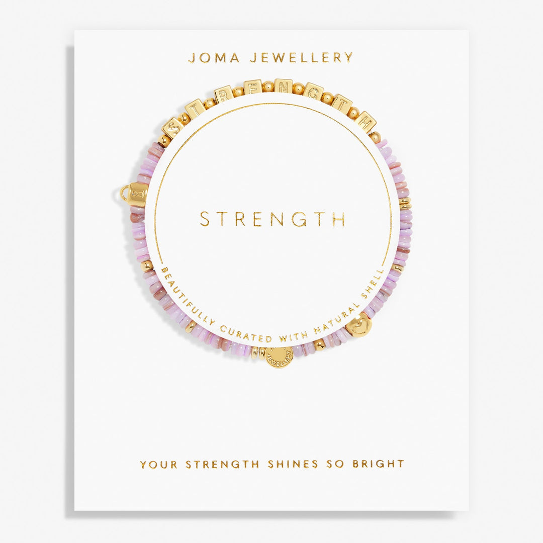 Happy Little Moments Strength Gold Plated Bracelet 7528Joma Jewellery7528