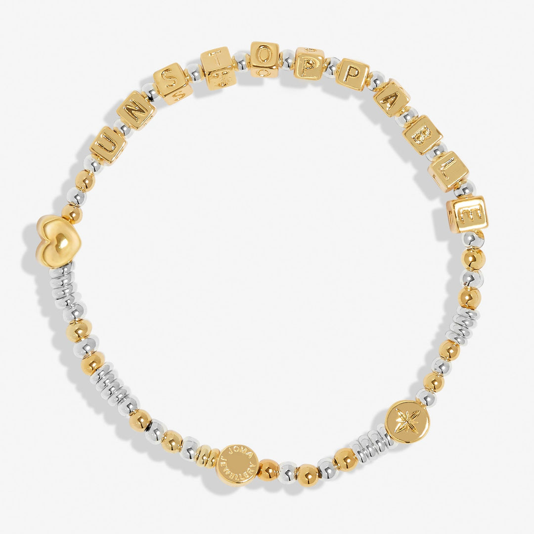 Happy Little Moments Unstoppable Silver Gold Plated Bracelet 7527Joma Jewellery7527