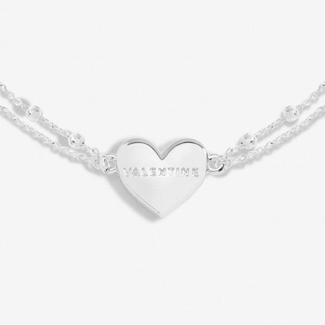 Happy Valentine's Silver Plated 18cm + 3cm Bracelet 6734Joma Jewellery6734