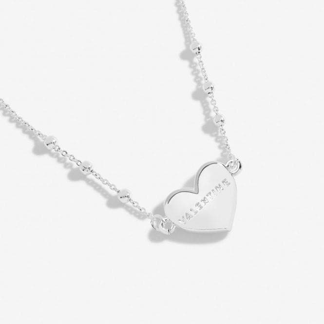 Happy Valentine's Silver Plated 46cm + 5cm Necklace 6735Joma Jewellery6735