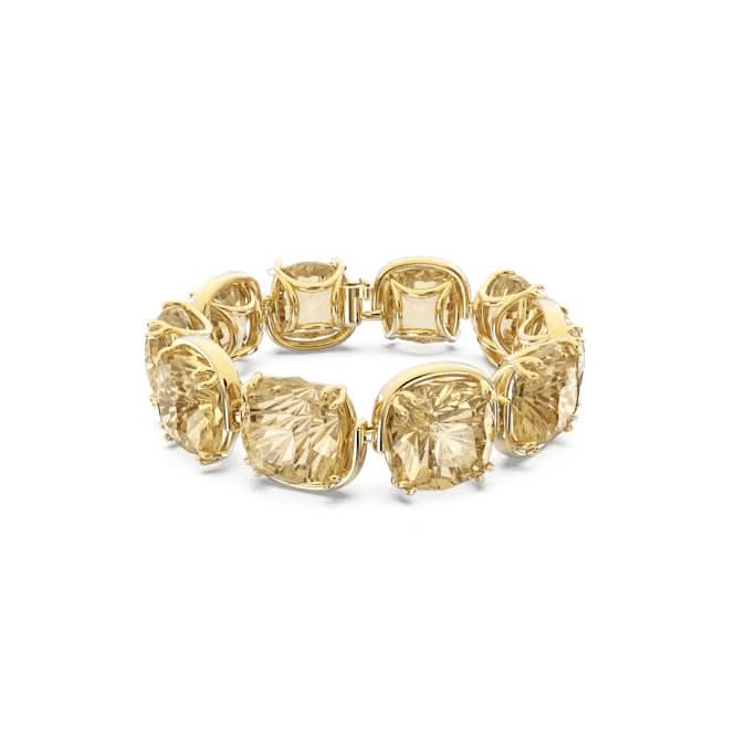 Harmonia Cushion Cut Yellow Gold - tone Plated Bracelet 5642337Swarovski5642337