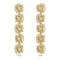 Harmonia Drop Cushion Cut Yellow Gold - tone Plated Earrings 5640043Swarovski5640043