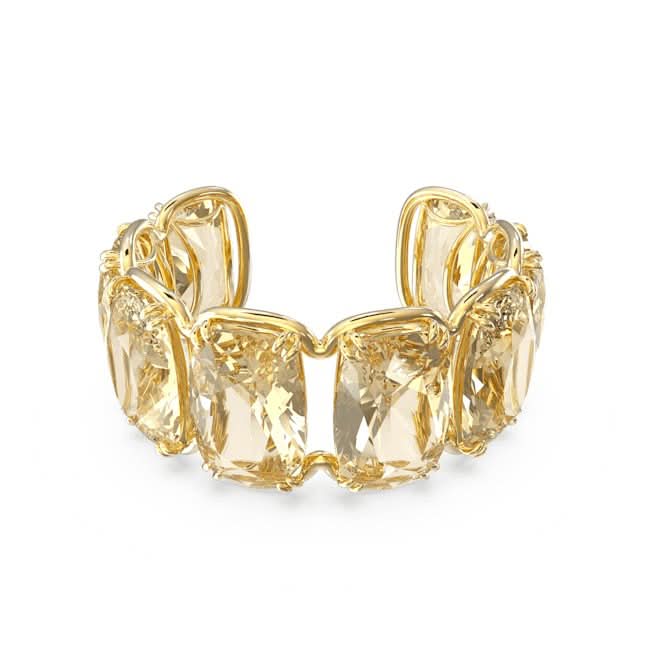 Harmonia Oversized Floating Crystals Yellow Gold - tone Plated CuffSwarovski5620654 S