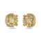Harmonia Stud Cushion Cut Yellow Gold - tone Plated Earrings 5640044Swarovski5640044