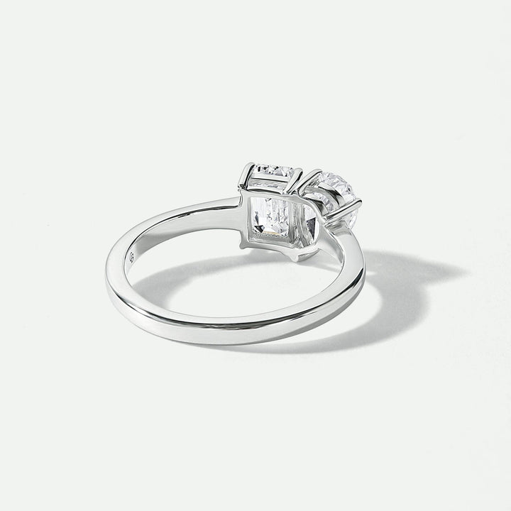 Harmony | 9ct White Gold 1.50ct tw Lab Grown Diamond Toi et Moi RingCreated BrillianceBA0073898 - M