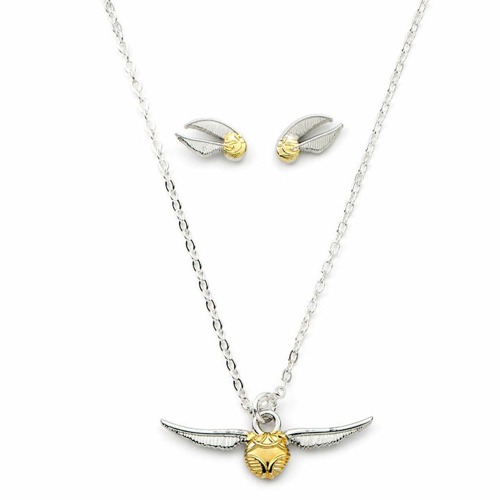 Harry Potter Golden Snitch Necklace and Stud Earrings Set GSNX0004Harry PotterGSNX0004