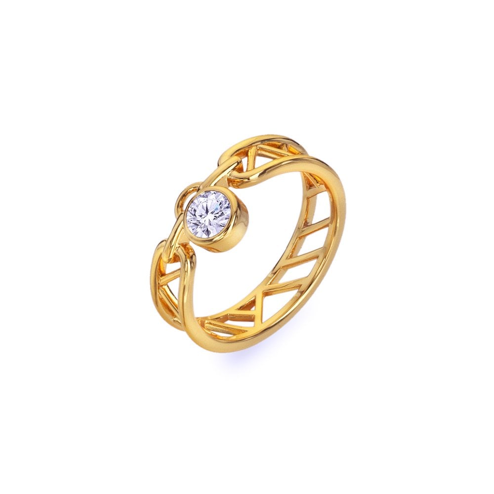 HD X GE Muse Gold Plated Ring DR301
