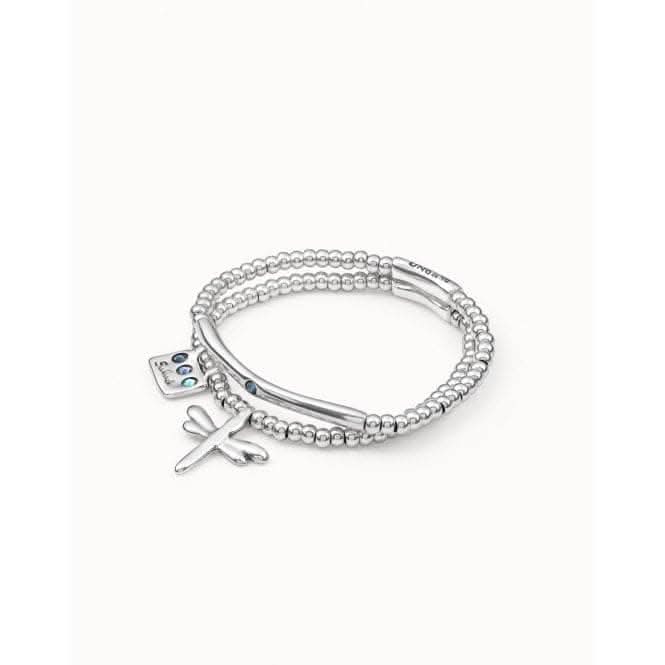 Heal - Me Blue Metal Faceted Crystal BraceletUNOde50PUL2057AZUMTL0L