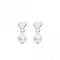 Heart Charm with 5mm Fresh Water Pearl Stud Earrings 57735FPDew57735FP