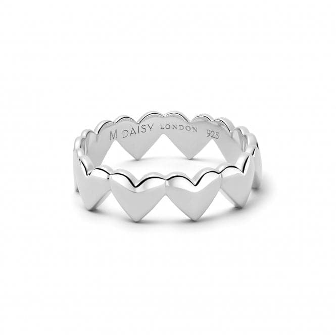 Heart Crown Band Silver Ring HTR01_SLVDaisyHTR01_SLV_L