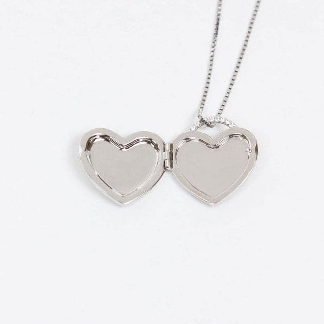 Heart Cubic Zirconia Pave Locket Pendant P4898CFiorelli SilverP4898C