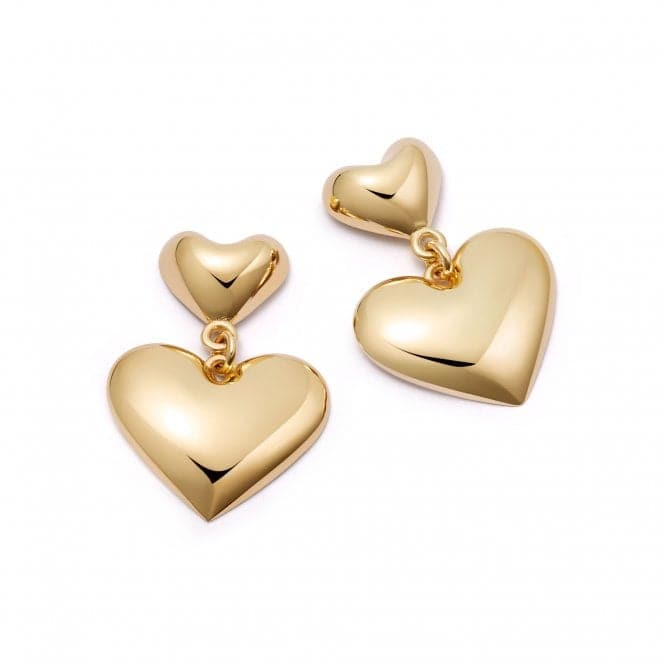 Heart Drop Gold Earrings HTE01_GPDaisyHTE01_GP