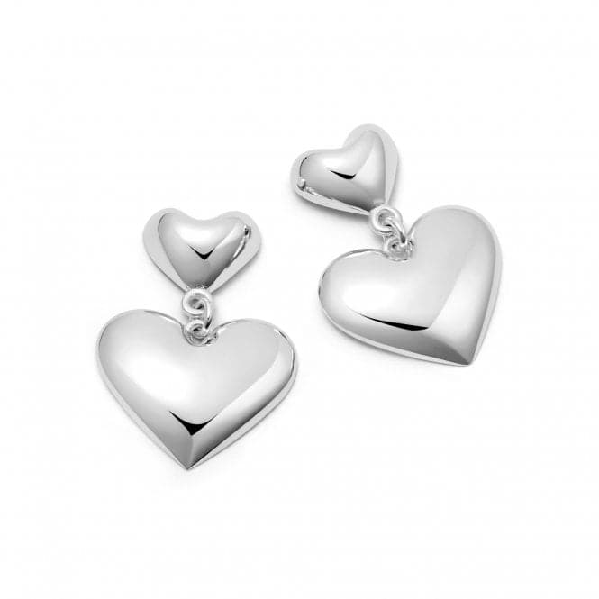 Heart Drop Silver Earrings HTE01_SLVDaisyHTE01_SLV