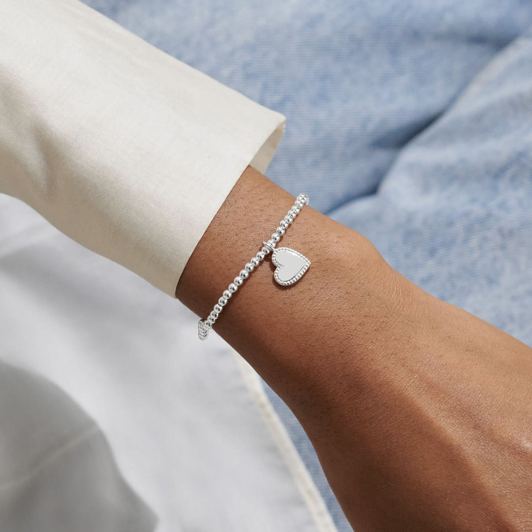 Heart Jewellery Box With Love Silver Plated Bracelet 8740Joma Jewellery8740