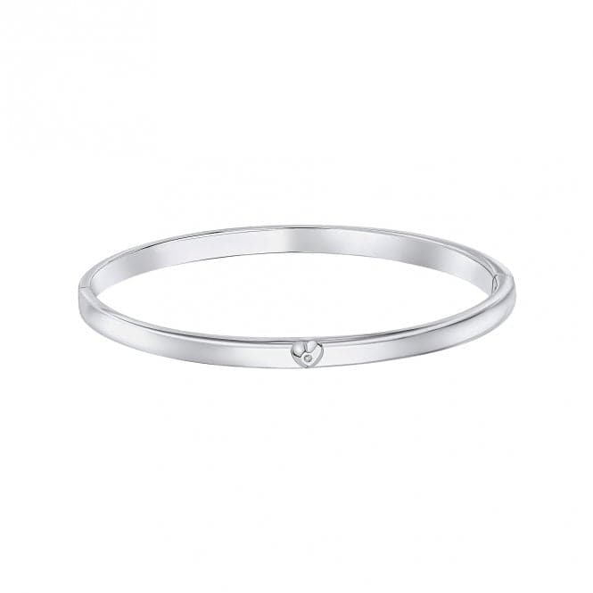 Heart Motif Hinged Maiden Bangle with Diamond B5482D for DiamondB5482