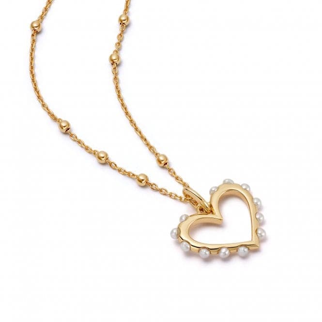 Heart Pearl Gold Necklace HTN01_GPDaisyHTN01_GP