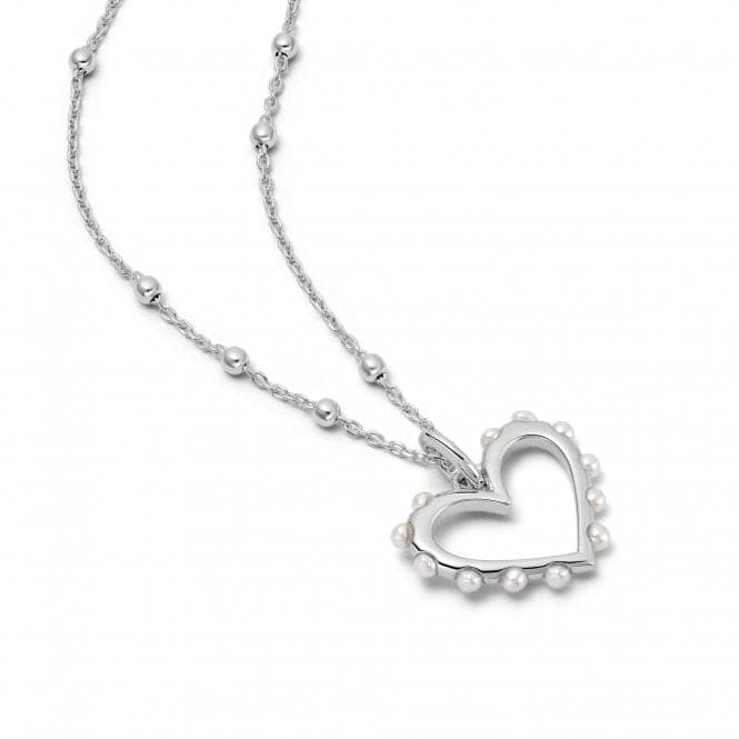 Heart Pearl Silver Necklace HTN01_SLVDaisyHTN01_SLV