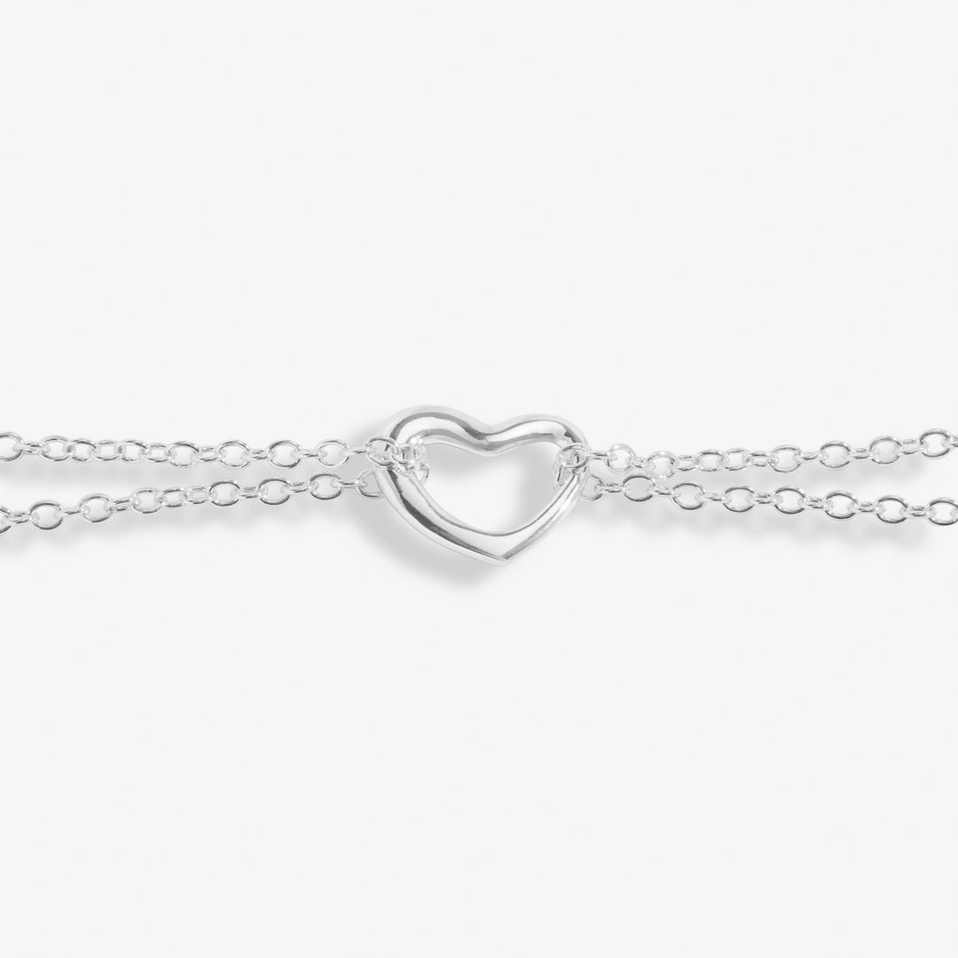 Heart Silver Plated 23cm + 3cm Extender Anklet 8535Joma Jewellery8535