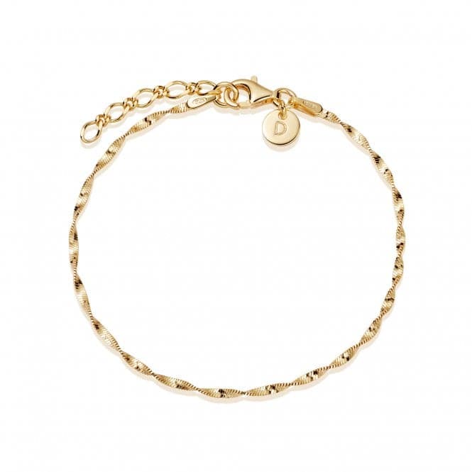 Helix Chain 18ct Gold Plated Bracelet BRTWIST_GPDaisyBRTWIST_GP