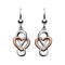Heritage Cara Rose Gold Celtic Looped Heart Earrings 6207RGDew6207RG015