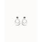Hipster Silver Metal EarringsUNOde50PEN0358MTL0000U