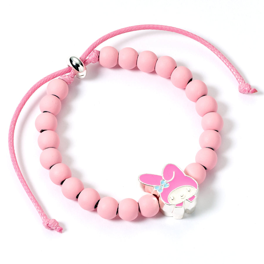 Hello Kitty Pink Beaded Bracelet with My Melody Charm HKBB0002