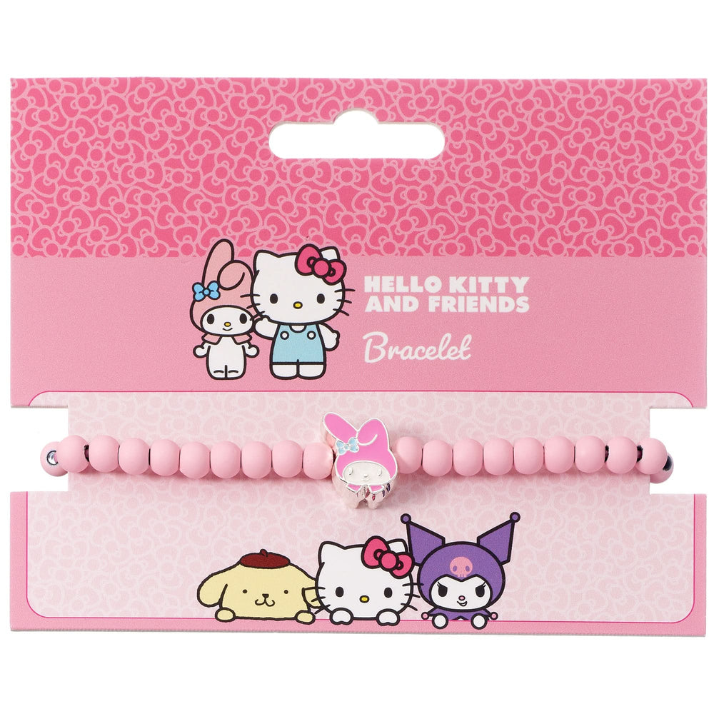 Hello Kitty Pink Beaded Bracelet with My Melody Charm HKBB0002