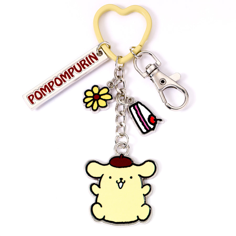 Hello Kitty Pompompurin Keyring with Charms HKKR0018