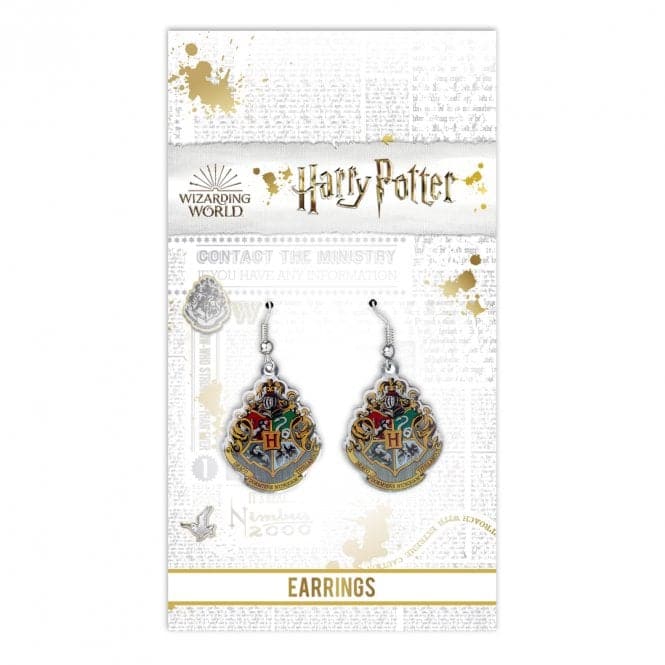 Hogwarts Crest Drop EarringsHarry PotterWE0026