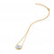 Horizontal Oval Blue Lace Agate Necklace DN187Hot Diamonds x GemstonesDN187