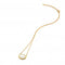 Horizontal Oval MOP Necklace DN186Hot Diamonds x GemstonesDN186