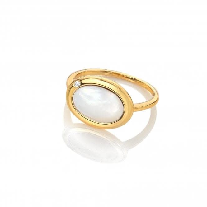 Horizontal Oval MOP Ring DR270Hot Diamonds x GemstonesDR270/XS