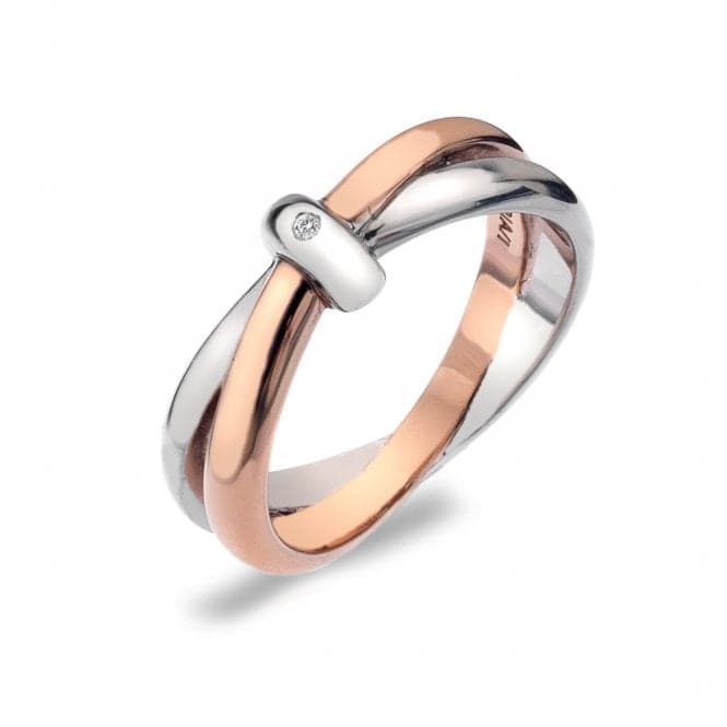 Hot Diamonds 18ct Rose Gold Vermeil Ring DR112Hot DiamondsDR112/L