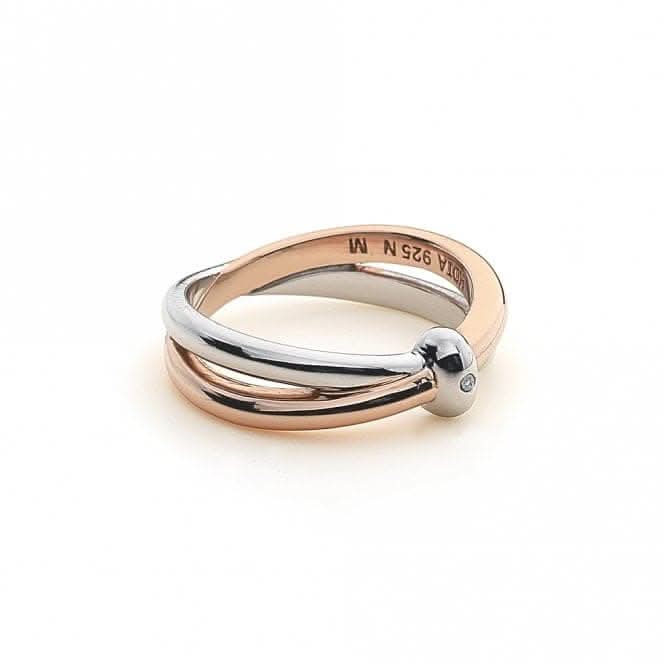 Hot Diamonds 18ct Rose Gold Vermeil Ring DR112Hot DiamondsDR112/L